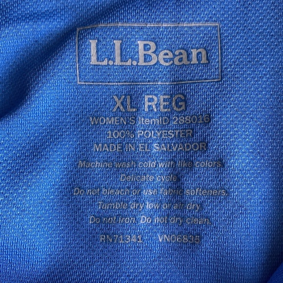 L.L. Bean Running Zip Pullover Size XL - Picture 3 of 4
